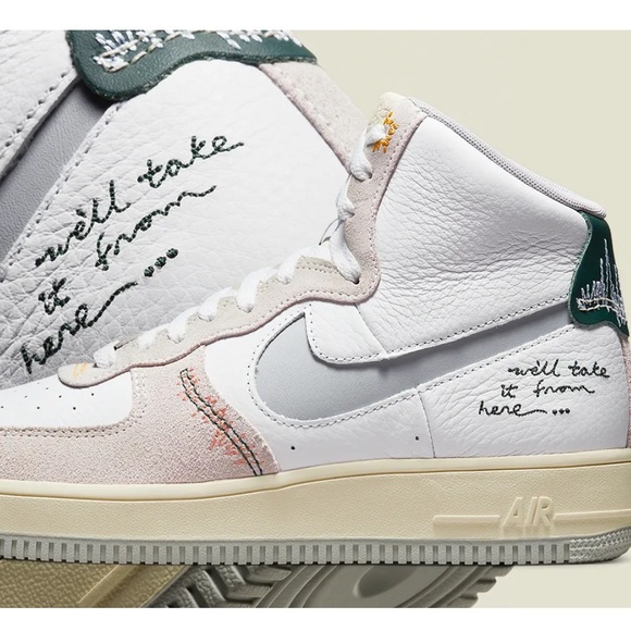 Nike Air Force 1 Sculpt sneakers in white and multi - Picture 1 of 2